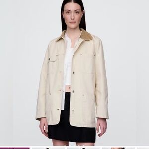 Gap Corduroy Collar Canvas Barn Coat large Tall